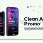 دانلود پروژه آماده پریمیر: تیزر معرفی اپلیکیشن موبایل Clean App Promo