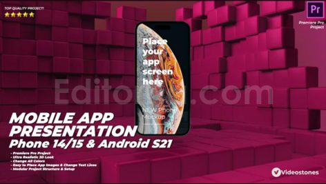 mobile app presentation app promo kit phone 14 app
