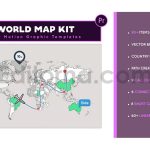 دانلود پروژه آماده پریمیر: کیت نقشه جهان World Map kit
