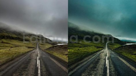 ai optimized moody cinematic road lightroom preset