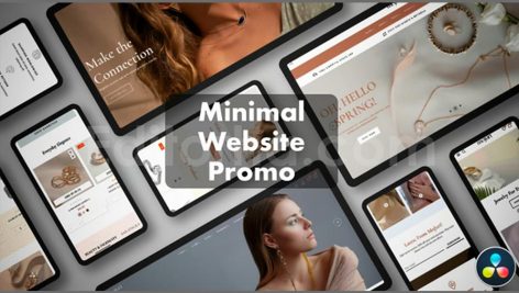 minimal website promo