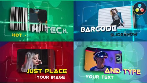barcode slideshow davinci resolve