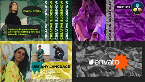 design slideshow for davinci resolve