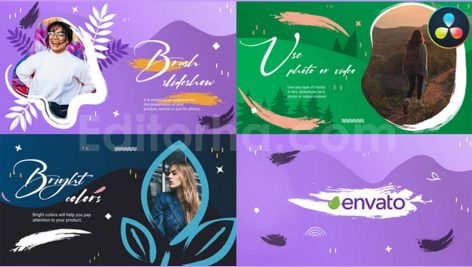 brush slideshow for davinci resolve