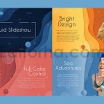 liquid colorful slideshow for davinci resolve