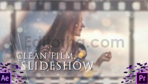 دانلود پروژه آماده پریمیر: اسلایدشو عکس با نوار فیلم و موسیقیFilm Slideshow