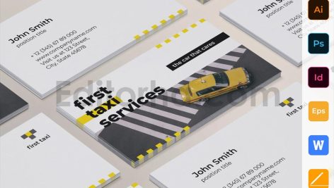 Taxi Services Business Card