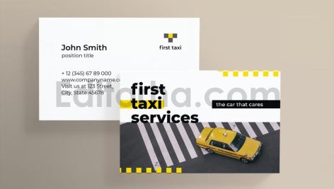 Taxi Services Business Card