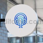 دانلود وکتور لایه باز لوگوی رنگارنگ پادکست مدرن