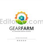 دانلود وکتور لایه باز لوگو طرح کشاورزی و زراعت Modern Colorful Farm Logo