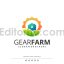 دانلود وکتور لایه باز لوگو طرح کشاورزی و زراعت Modern Colorful Farm Logo