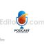 دانلود وکتور لایه باز لوگو پادکست Podcast Logo