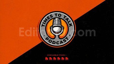 دانلود وکتور لایه باز لوگو پادکست Podcast badge logo