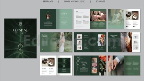 square wedding ring catalogue brochure