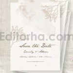 دانلود فایل لایه باز ست کارت دعوت عروسی زمستانی Winter Wedding Invitation