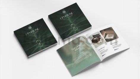 square wedding ring catalogue brochure