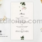 دانلود فایل لایه باز ست کارت دعوت عروسی سفید White Wedding Invitation