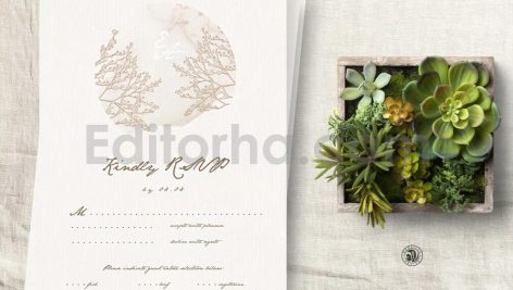 دانلود فایل لایه باز ست کارت دعوت عروسی زمستانی Winter Wedding Invitation