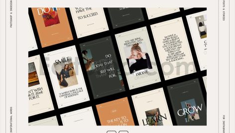 دانلود فایل لایه باز پست اینستاگرام برای نمایش سخنان برجسته