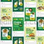 دانلود فایل لایه باز پست اینستاگرام برای نمایش جذاب غذا، نوشیدنی‌ و دستور پخت‌