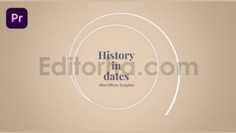 دانلود پروژه آماده پریمیر: اسلایدشو تاریخی History in Dates - History Memory