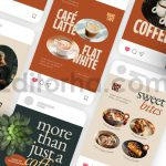 دانلود فایل لایه باز پست اینستاگرام برای کافی شاپ