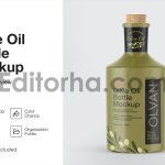 750ml Ceramic Olive Oil Bottle Mockup1