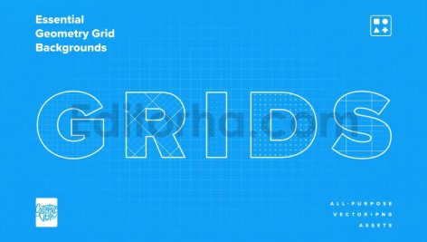 Essential Geometry Grid Backgrounds