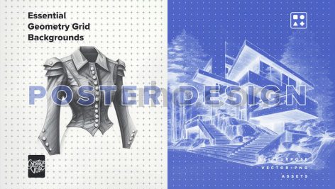 Essential Geometry Grid Backgrounds