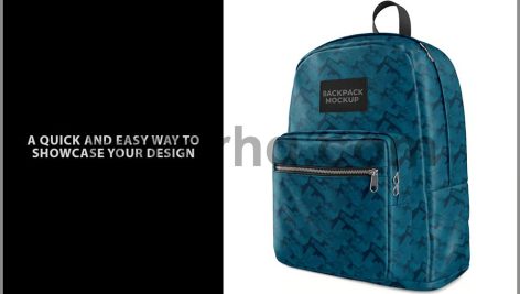 Backpack Mockup - Half Side View2