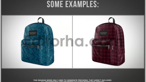 Backpack Mockup - Half Side View3