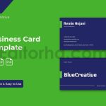 Blue Creative Business Card
