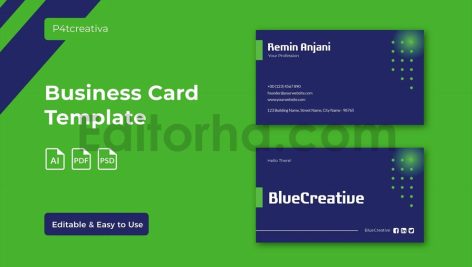 Blue Creative Business Card