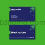 Blue Creative Business Card