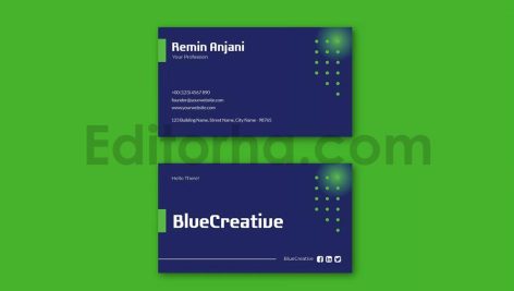 Blue Creative Business Card
