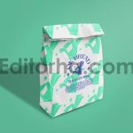 Bread Paper Bag Packaging Mockup