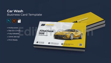 Car Wash Business Card