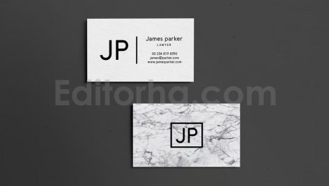 James Marble Business Card Template