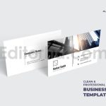 clean professional business card template