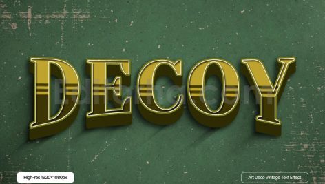 Deco Vintage Text Effect