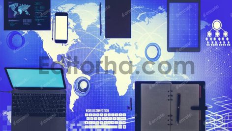 Digital device on a cyber space table