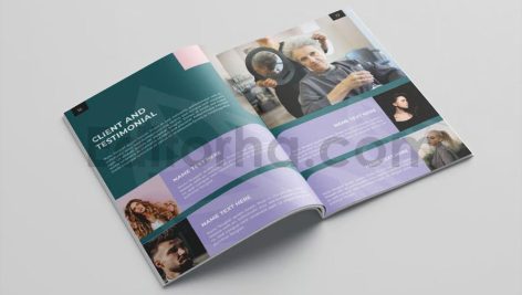 دانلود فایل لایه باز کاتالوگ سالن زیبایی و آرایشگر مو