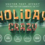 horror party editable text effect font style
