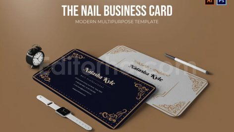 nail professional business card