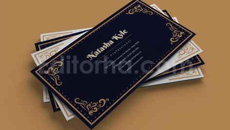 دانلود فایل لایه باز کارت ویزیت حرفه ای با طراحی وینتیج