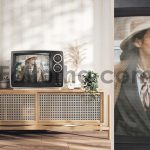 Old TV Screen In The Interior Mockup4