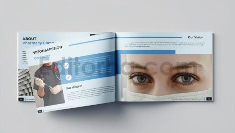 دانلود فایل لایه باز کاتالوگ داروسازی Pharmacy Brochure