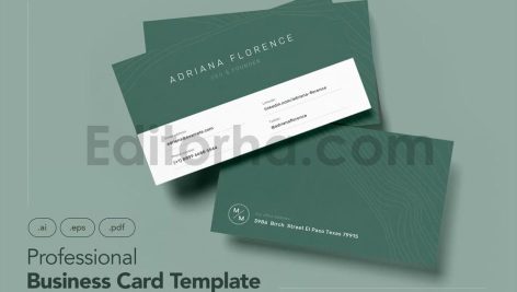 professional and beauty business card template v 8