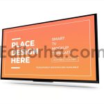 Smart TV Display Mockup Template Set10