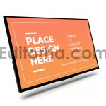 Smart TV Display Mockup Template Set7
